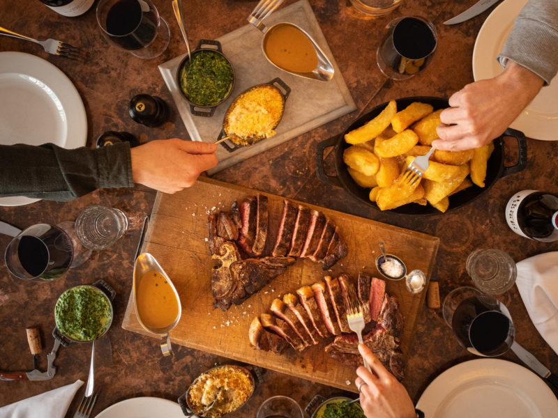 Hawksmoor at Home feasting for family